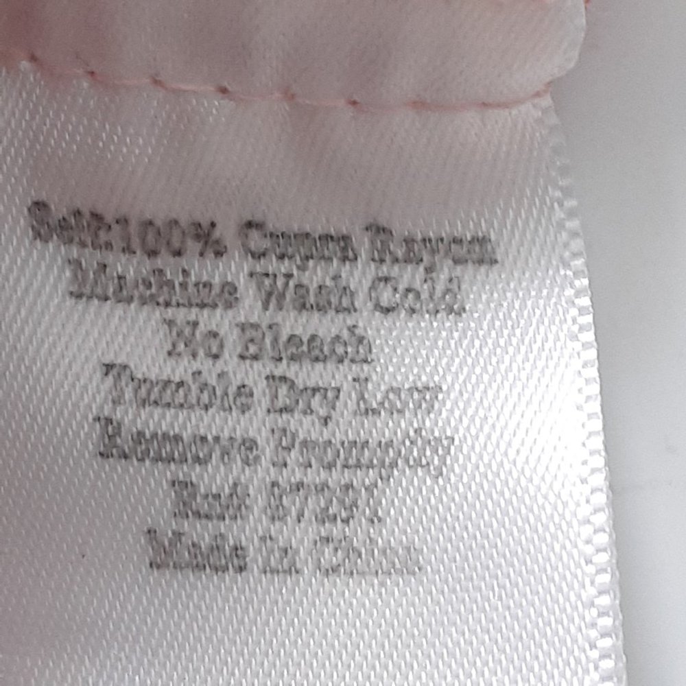 Johnny Was Short Sleeve Eyelet Rayon Top with Scoop Neck & Tie Pink Size XS - Picture 8 of 9